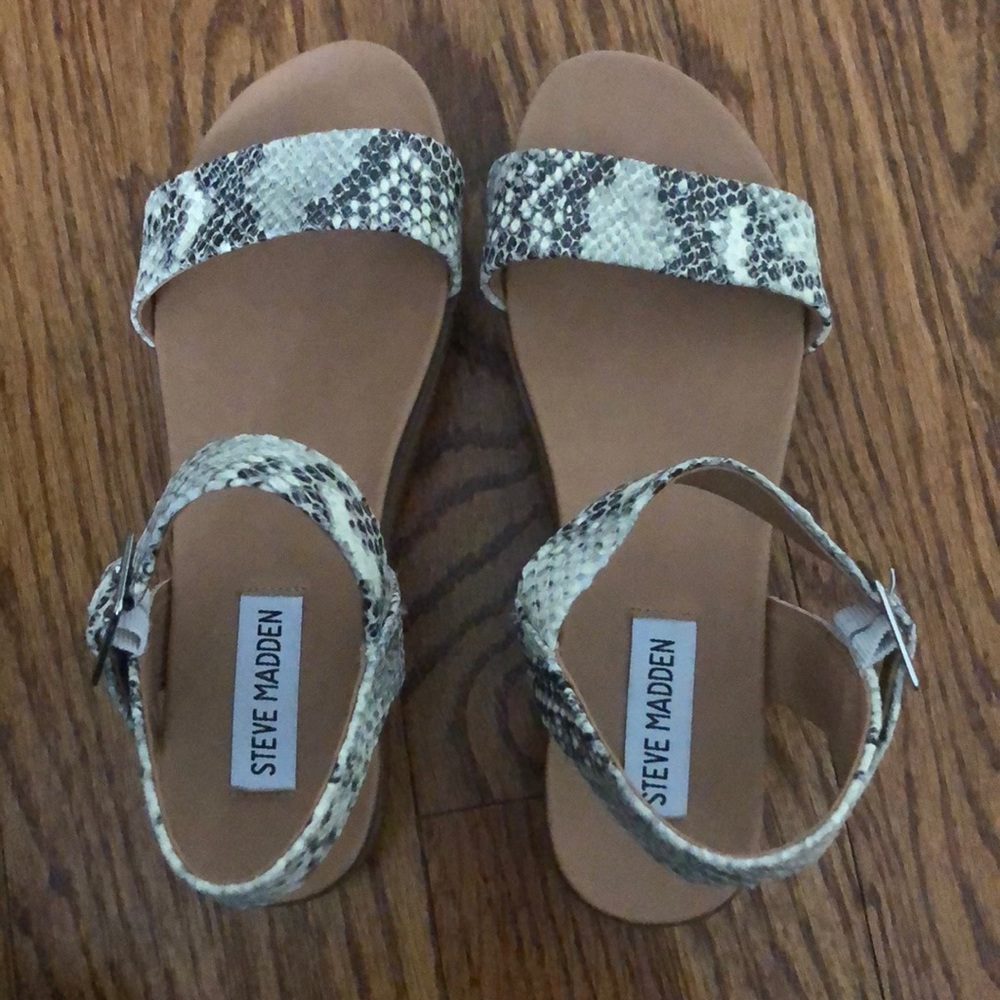 Snakeskin platform shoes